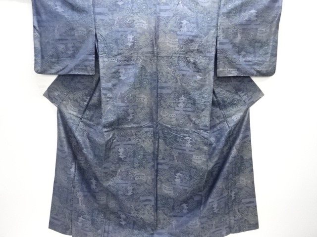 Japanese Kimono / Tsumugi Omeshi Silk